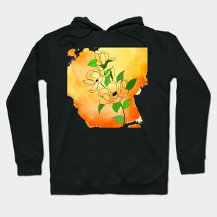 Orange flower dust Hoodie